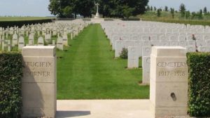 CRUCIFIX CORNER CEMETERYH, BRETONNEUX, FRANCE